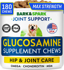 BARK&SPARK 180-treat jar for long-term joint support.