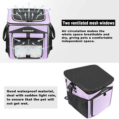 BARKBAY dog bike basket removable components with quick-release design.