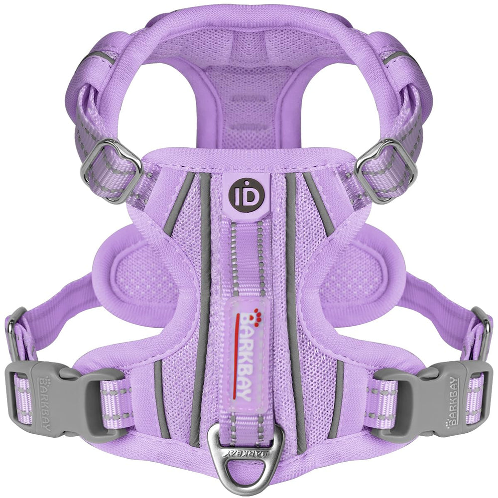 BARKBAY No-Pull Violet XS harness side view for comfortable controlled walking.