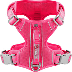 BARKBAY No-Pull harness pink enables easier daily walks with gentle guidance.