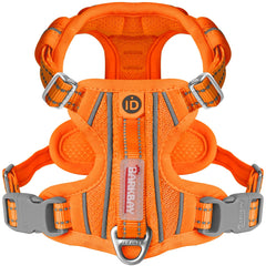 BARKBAY no-pull harness with orange ID pocket offers calmer walks.