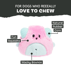 BarkBox Lover Beast toy with wacky bounce for unpredictable play