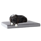 BARKBOX Orthopedic Bed memory foam closeup showing contour support for joints.