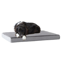 BARKBOX Orthopedic Bed memory foam closeup showing contour support for joints.