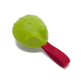 BarkBox Tug Tied Toad toy close-up reveals durable rubber for chewers.