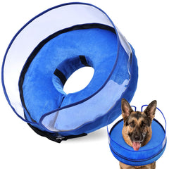 BARKLESS inflatable cone outer view offering gentle wound protection with unobstructed vision