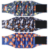 Barklincharm 3-pack dog diapers package showing reusable belly bands for confident house training