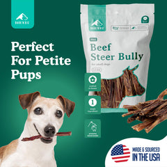 BARK'N BIG 6-inch mini sticks closeup—ideal training rewards for small dogs