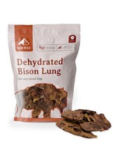 BARK'N BIG bison lung treats pack shot highlighting a high-protein reward for dogs.