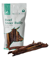 BARK'N BIG steer sticks packaging closeup, 10-count box for convenient dog chews.