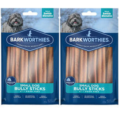 Barkworthies 4-inch odor-free bully sticks for small dogs provide a digestion-friendly chew
