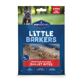 Barkworthies Little Barkers Gullet Bites pack 5oz shown for long-lasting chewing and dental support.