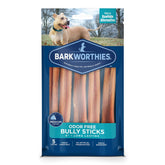 Barkworthies odor-free bully sticks six-inch pack of five ideal for small dogs
