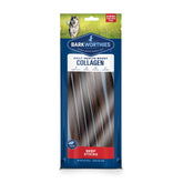 Barkworthies Plain Collagen Sticks 12-inch pack long-lasting dog chew for dental care.