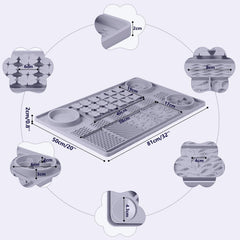 Bartuke 43 suction cups slip-proof base keeps mat stable during sniffing sessions.