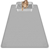 Bartuke Cat Litter Mat 40x28 provides wide coverage to reduce scatter around the box