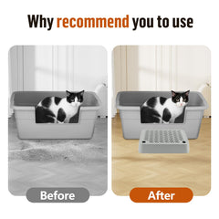 Bartuke cat litter ramp rounded edges protect paws and furniture.