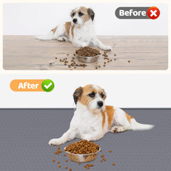 Bartuke dog food mat easy-clean foldable design simplifies storage after meals.