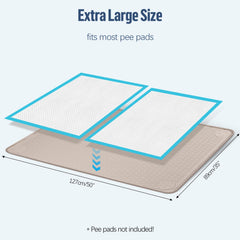 Bartuke pee pad holder non-slip base prevents shifting during use.
