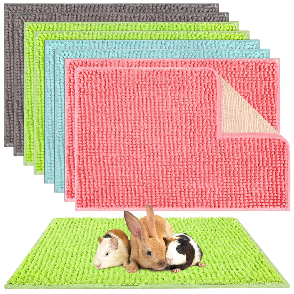 Barydat guinea pig cage liner 8-packs setup shows ready-to-use mats for cages, keeping spaces clean.