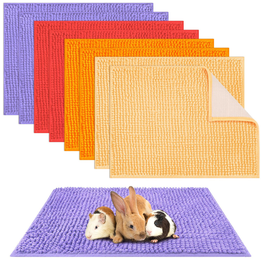 Barydat guinea pig cage liner: absorbent microfiber-chenille for a drier, comfy cage