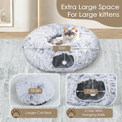 Baseola cat tunnel bed DIY configuration options enable flexible layouts