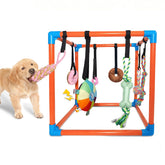 BASTIPETA Puppy Play Gym frame-assembly for easy, tool-free setup.