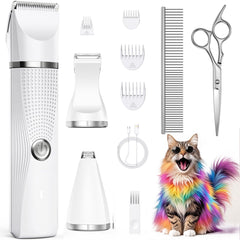 Bautrium cat grooming kit 3in1 attachments enable versatile trims.