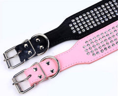 Bbmmayy bling diamonds buckle collar adds eye-catching flair and comfortable fit.