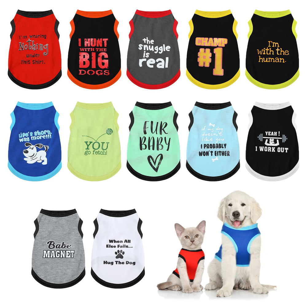 BBTO dog shirts 12 graphic designs for daily wear and cute photos.