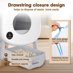 BCHARYA liner designed to fit ZeaCotio and Cumrige self-cleaning litter boxes.