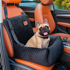 BCOCHAO dog seat booster front view showing secure fit for small dogs
