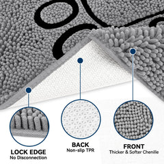 Bcoimo mat with anti-slip TPE backing stays in place on smooth floors.