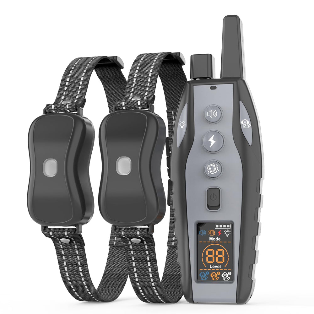 BCPETMY shock collar with color screen shows a clear interface for quick training adjustments.