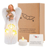BEARAE loss-of-dog-sympathy-candle-holder front view with warm glow for remembrance