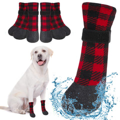 BEAUTYZOO anti-slip dog boots shown in side view for grip on indoor surfaces