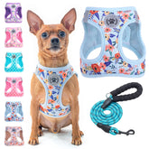BEAUTYZOO arnés floral impreso, cómodo para paseos diarios