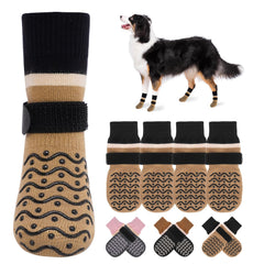 Calcetines BEAUTYZOO para perro con agarre, ideal para suelos de madera.