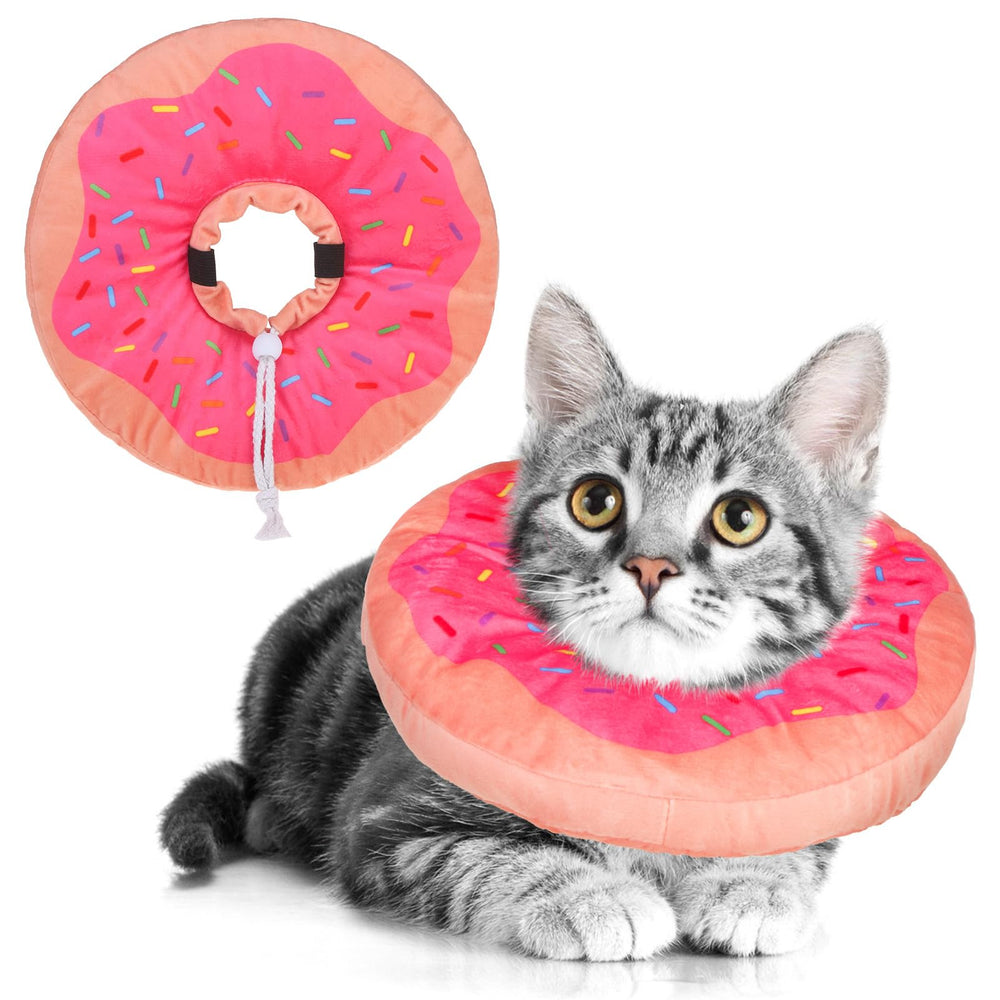 BEAUTYZOO cat cone collar soft pink for comfortable recovery.