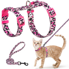 BEAUTYZOO cat harness and leash set with escape-proof design for safer outdoor adventures.