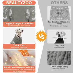 BEAUTYZOO knit-detail closeup highlights soft, skin-friendly wool and cable knit texture