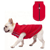 BEAUTYZOO dog fleece vest front view provides cozy warmth for small dogs on daily walks.