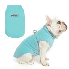 BEAUTYZOO dog fleece vest front view showing cozy warmth for winter walks