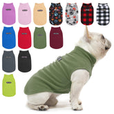 BEAUTYZOO dog fleece vest front view delivering cozy warmth for small dogs.