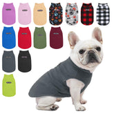 BEAUTYZOO dog fleece vest front view showing warm, snug fit for winter walks