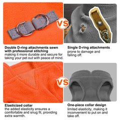 BEAUTYZOO leash-attachment area with dual hardware for secure walks.