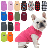 BEAUTYZOO dog fleece vest rose front view delivers cozy warmth for winter walks