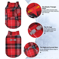 BEAUTYZOO dog fleece vest slip-on design for easy dressing