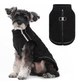 BEAUTYZOO dog fleece vest sweater front view shows warm, snug fit for small dogs.