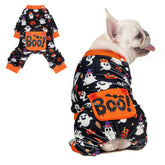 BEAUTYZOO Dog Halloween Pajamas ghost design for large dogs offers cozy warmth.